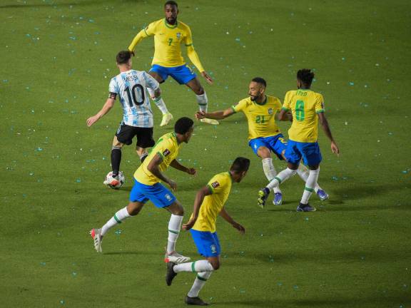 2022世预赛第14轮 阿根廷（0-0）巴西 阿根廷提前晋级世界杯
