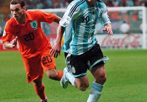 2006世界杯小组赛第3轮 阿根廷（0-0）荷兰 梅西世界杯首次首发