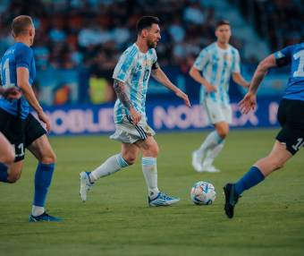 2022国际友谊赛 阿根廷（5-0）爱沙尼亚 梅西五子登科